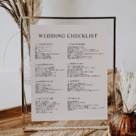 12 Monate Sage Boho Wedding Checklist