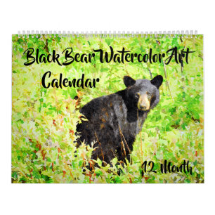 12 Monate Schöne Bilder der Bierfauna Kunst, Dicht Kalender