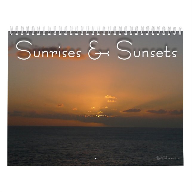 12 Monate Sonnenaufgänge und Sonnenuntergänge, 4.  Kalender (Titelbild)