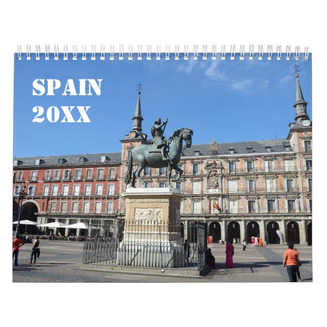 12 Monate Spanischer Mauerkalender Kalender (Titelbild)
