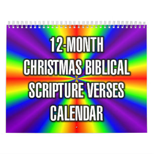 12-Monate-Weihnachten Biblische Schriftverse Kalender