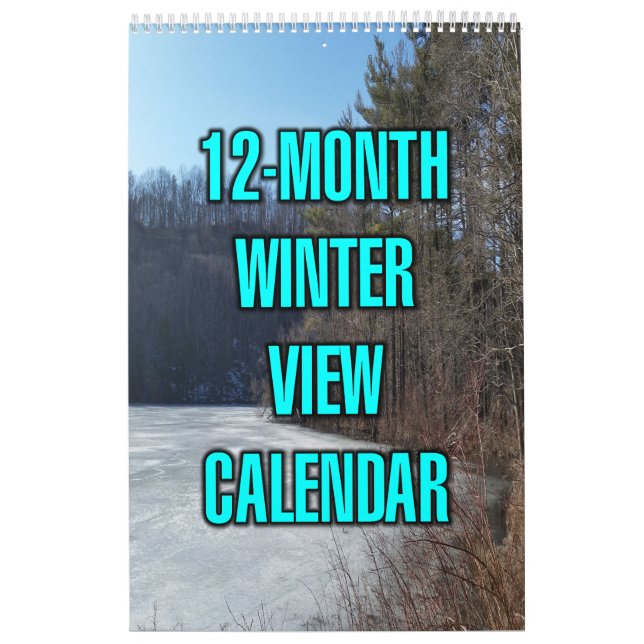 12-Monate Winteransicht Kalender (Titelbild)