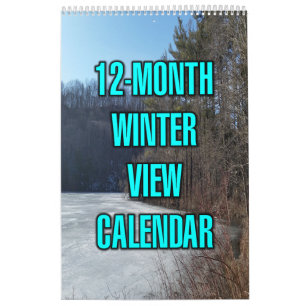 12-Monate Winteransicht Kalender