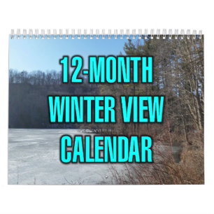 12-Monate Winteransicht Kalender