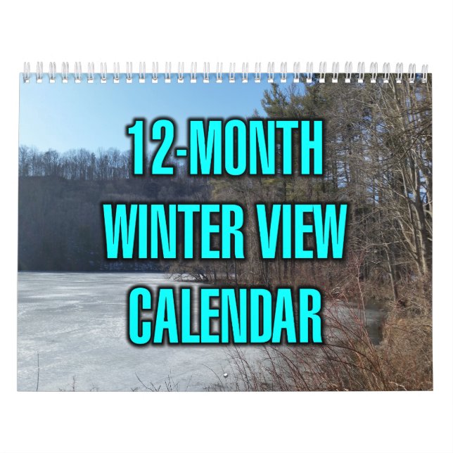12-Monate Winteransicht Kalender (Titelbild)