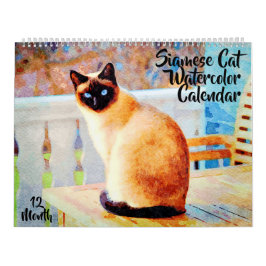 12-monatige herrliche siamesische kalender