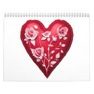 12-monatiger "Herzkalender" für 2026 Kalender