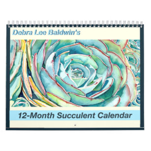 12-monatiger Sukkulentkalender von Debra Lee Baldw Kalender