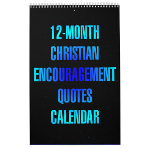 12-Monats-Christliche-Ermutigungszitate Kalender