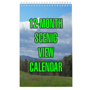 12-Monats-Panoramaansicht Kalender