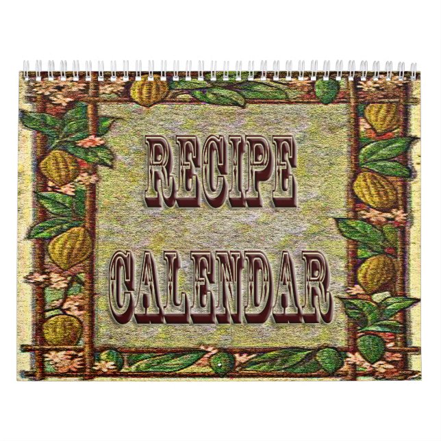 12-Monats-Rezeptkalender 20XX Kalender (Titelbild)