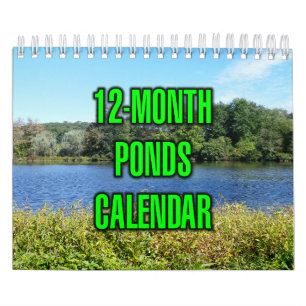 12-Monats-Teiche Kalender