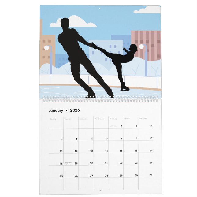 12 Monatskalender Kalender (Jan 2026)