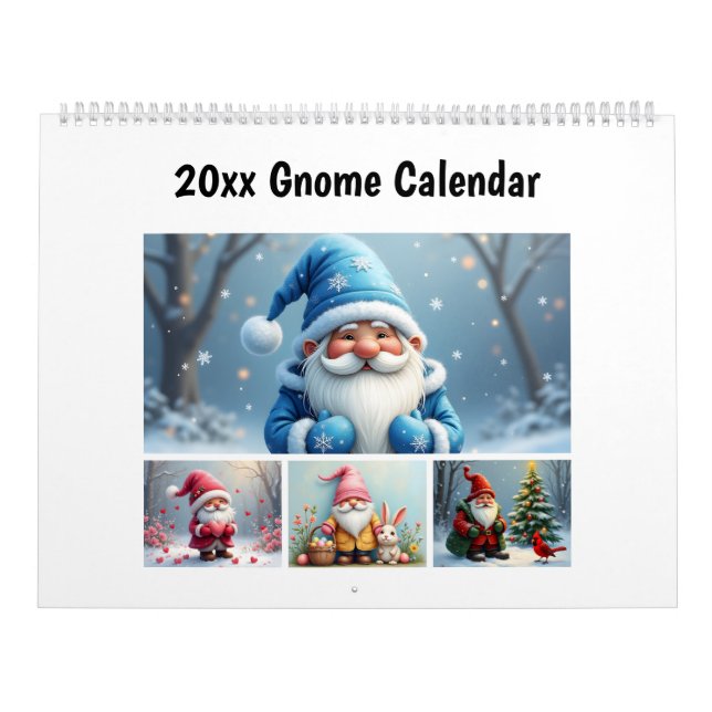 12 Month Gnome  Kalender (Titelbild)