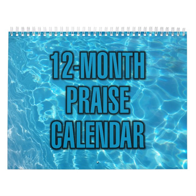 12-Month Praise Calendar Kalender (Titelbild)