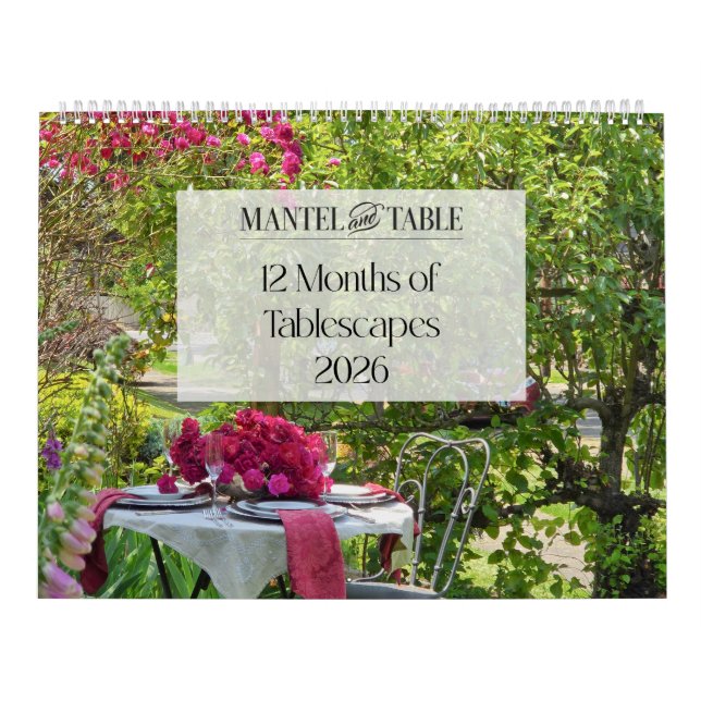 12 Months of Tablescapes Calendar 2026 Kalender (Titelbild)