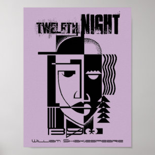 12. Nacht zwölfte William Shakespeares Poster