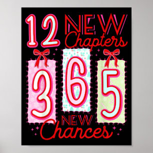 12 neue Kapitel 365 neue Chancen 2026 Frohes neues Poster