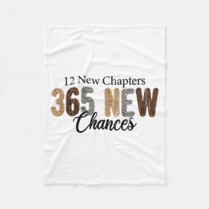 12 neue Kapitel 365 neue Chancen  Fleecedecke