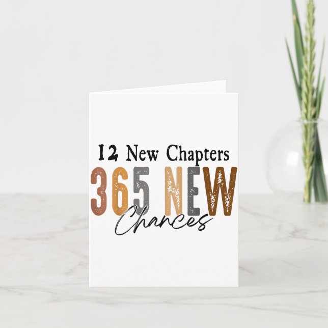 12 New Chapters 365 New Chances Family  Karte (Vorderseite)