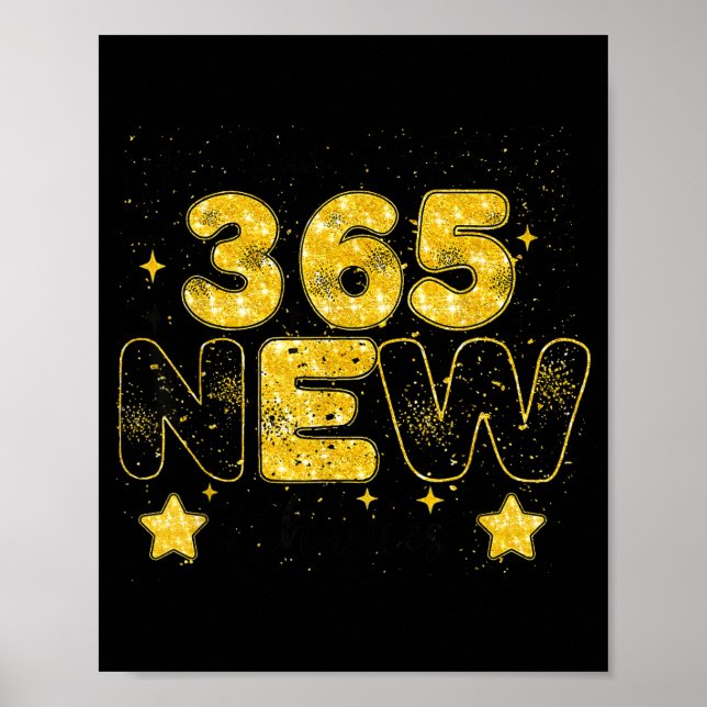12 New Chapters 365 New Chances Happy New Year 202 Poster (Vorne)