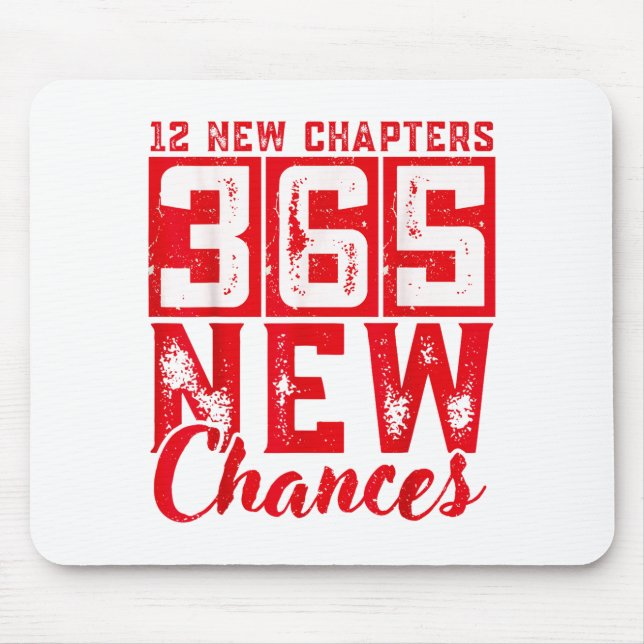 12 New Chapters 365 New Chances New Year's Eve 202 Mousepad (Vorne)
