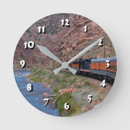 12 Nummern zur Auswahl - Zugsteuerung/Zugsicherung Runde Wanduhr