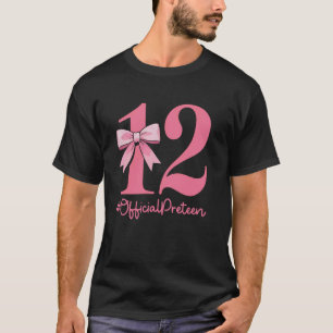12 Offizieller Vor-Teenie 12. Geburtstag Mädchen 1 T-Shirt
