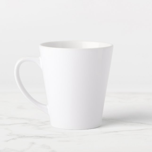 12 Oz Latte White Mug (Gauche)