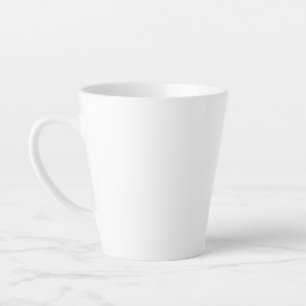 12 Oz Latte White Tasse