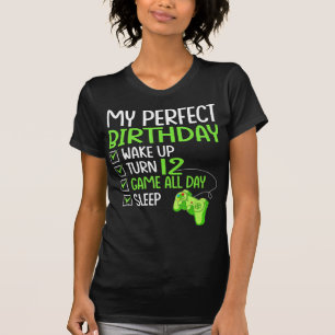 12. Perfect Birthday Boys Gaming 12 Jahre alt Gif T-Shirt