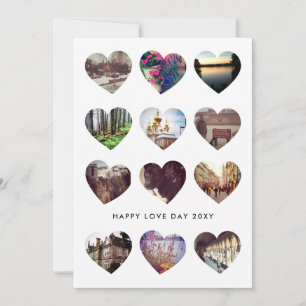 12 Photo Collage de coeur Carte d'amour Saint-Vale