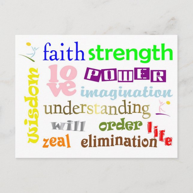 12 Power Design Postkarte (Vorderseite)