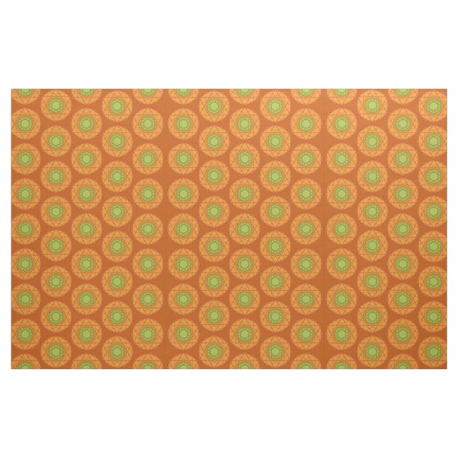 12-Punkte-Stern Kürbis Herbstgemüse Stoff (Fat Quarter (45,7 x 55,9 cm))