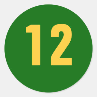 12 RUNDER AUFKLEBER