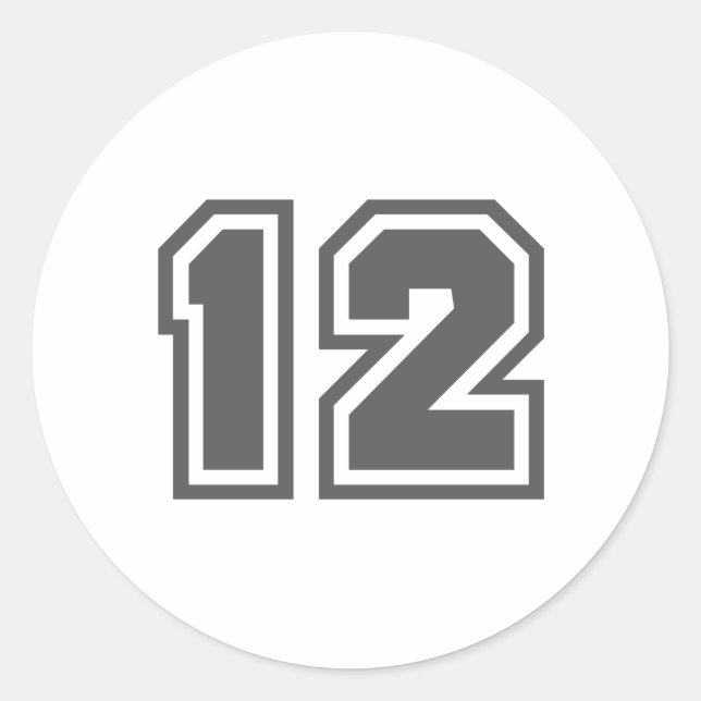 12 RUNDER AUFKLEBER (Vorderseite)