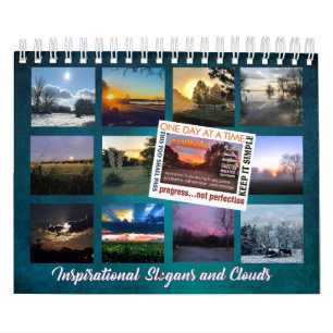 12-Schritte-Wiederherstellungsparolen Wolken Kalen Kalender