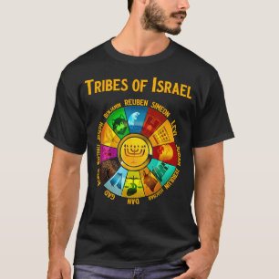 12 Stämme Israels Hebräische Bibel Israelitisch Jü T-Shirt