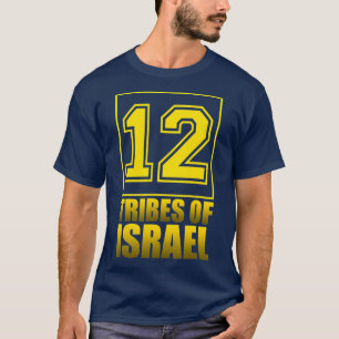 12 Stämme Israels hebräischer israelischer Stäm T-Shirt