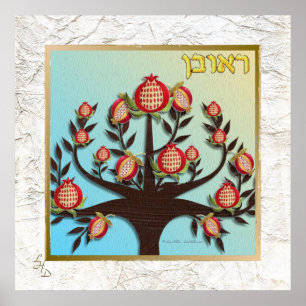 12 Stämme Israels Ruben Kunstdruck Poster
