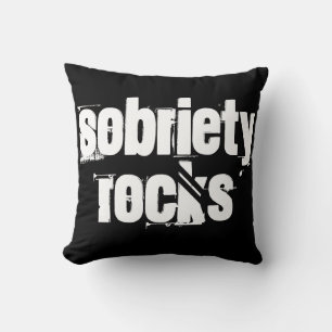 12 Step Erholung Sobriety Slogan Alkoholisches Add Kissen