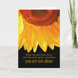 12 Step Recovery Encouragement Sunflower Karte