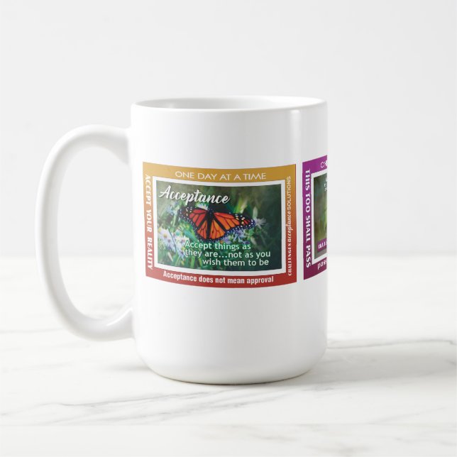 12 step recovery slogans mug 26 kaffeetasse (Links)
