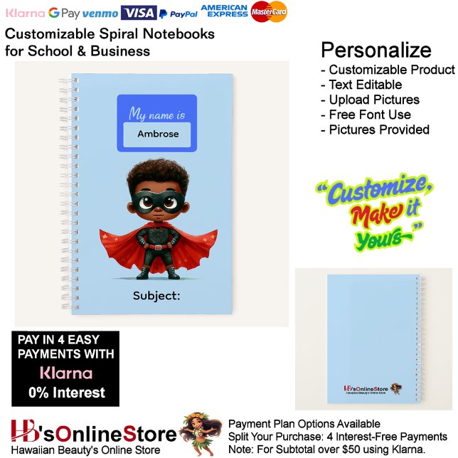 12 Superhelden Jungen Schreibwaren Schüler Notizbuch (12 Super Hero Kids Boy Writing Supplies Students Notebook.)