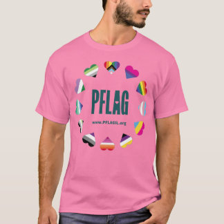 12 T-shirt en forme de PFLAG circulaire de coeur p