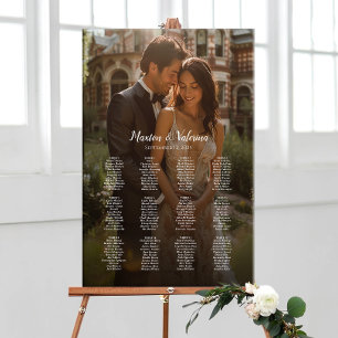 12 tables élégant tableau de sièges mariage photo