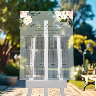 12 Tafelboho Hochzeitssitze Acrylübersicht Acrylschild