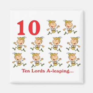 12 Tage 10 lords a-spaping Magnet