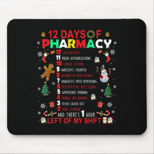 12 Tage Apotheke Lustiges Weihnachten Apotheker Te Mousepad