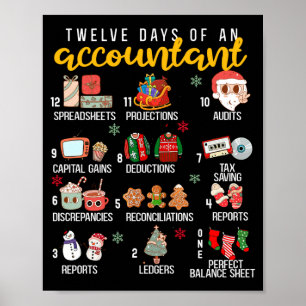 12 Tage eines Buchhalters, Weihnachtsfeier, Lustig Poster